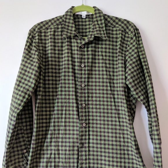 Parke and Ronen Long Sleeved Mens Plaid - Picture 1 of 3